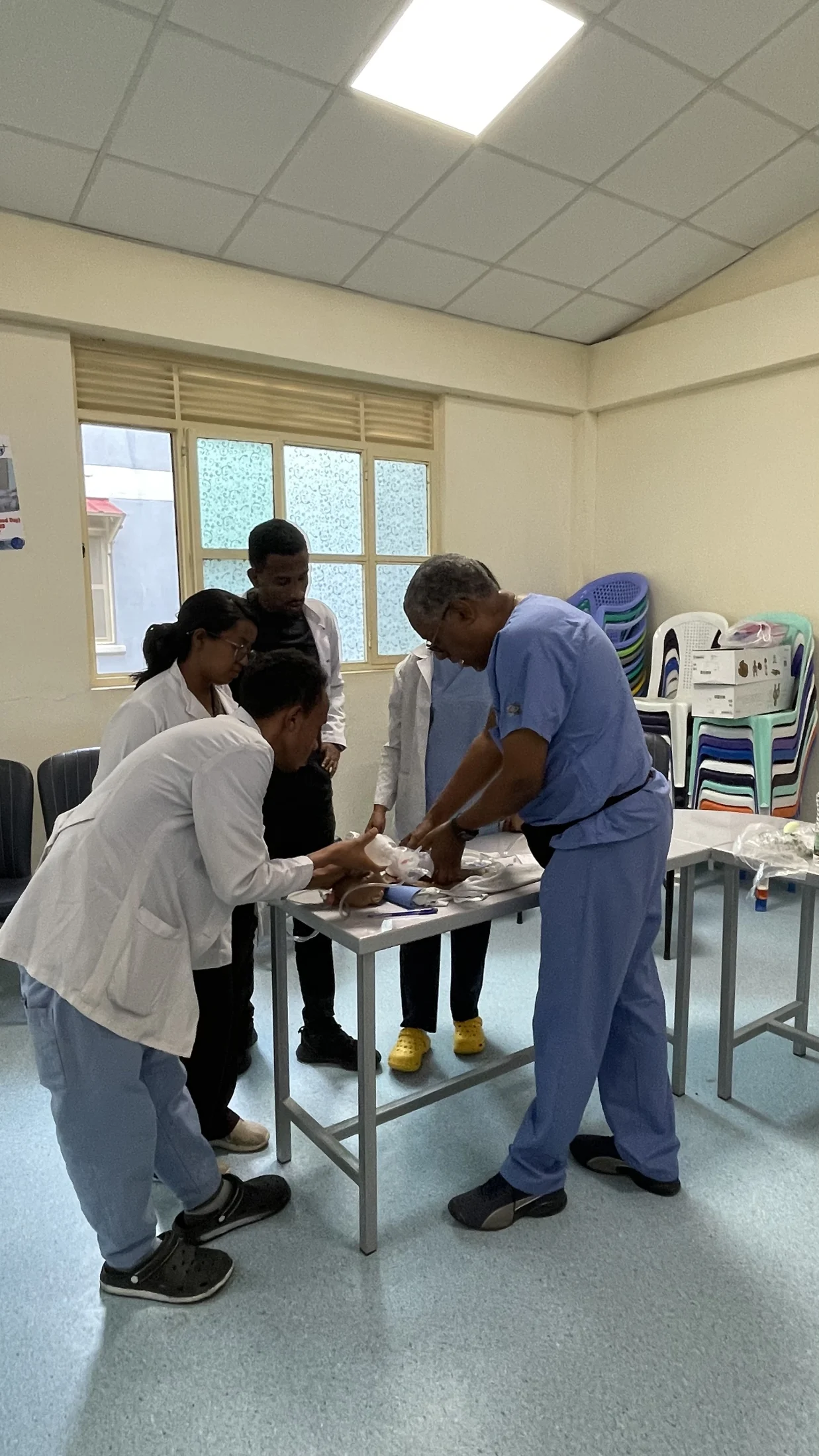 Hands-on neonatal care training